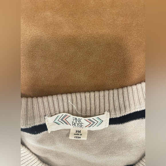 Striped women’s dress/shirt  with Elbow Patches - Picture 3 of 3